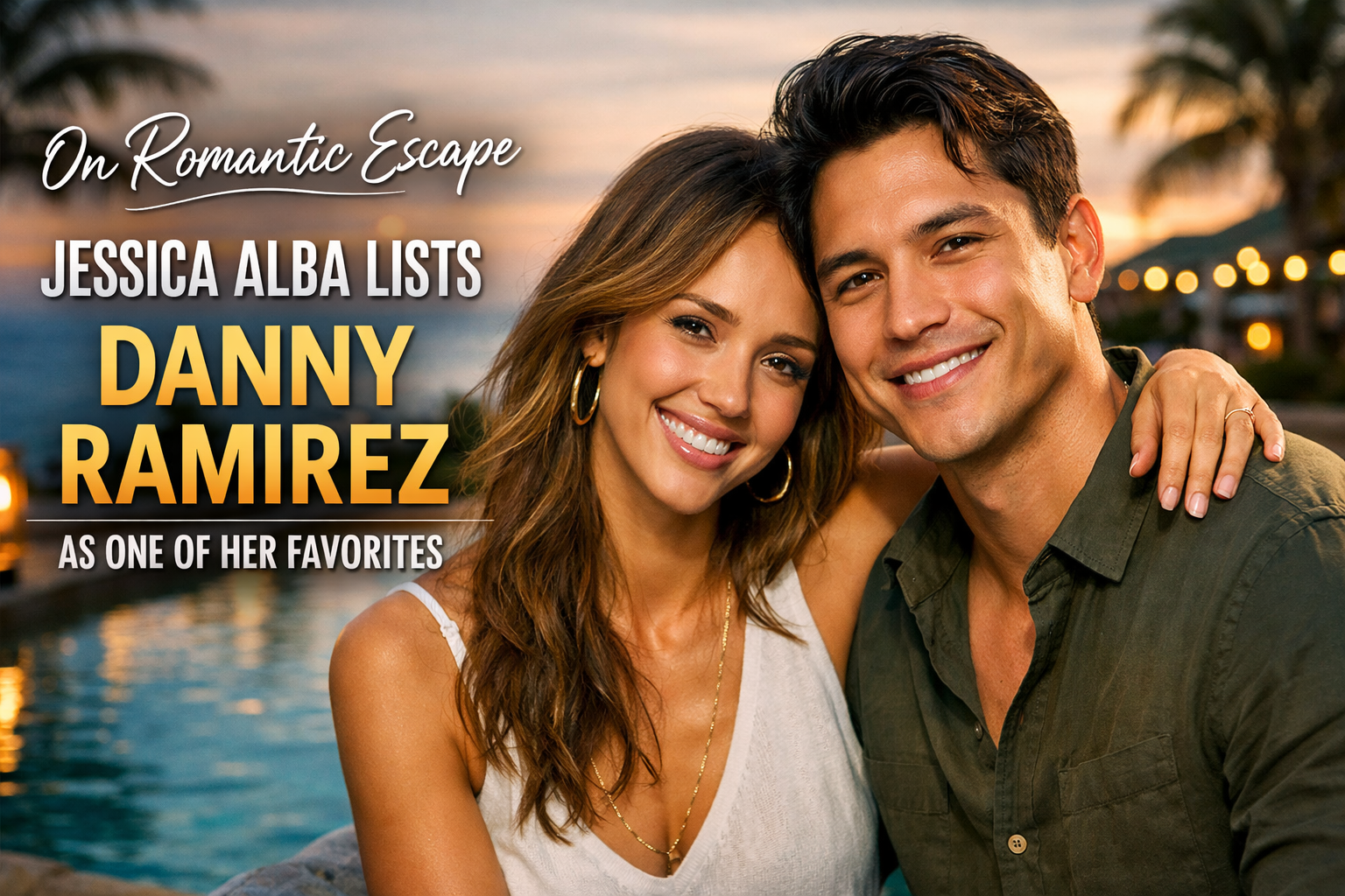 On Romantic Escape, Jessica Alba Lists Danny Ramirez as One of Her Favorites